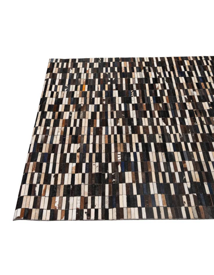 Detail image of  5' x 7' 11 Cowhide - Patchwork Rug