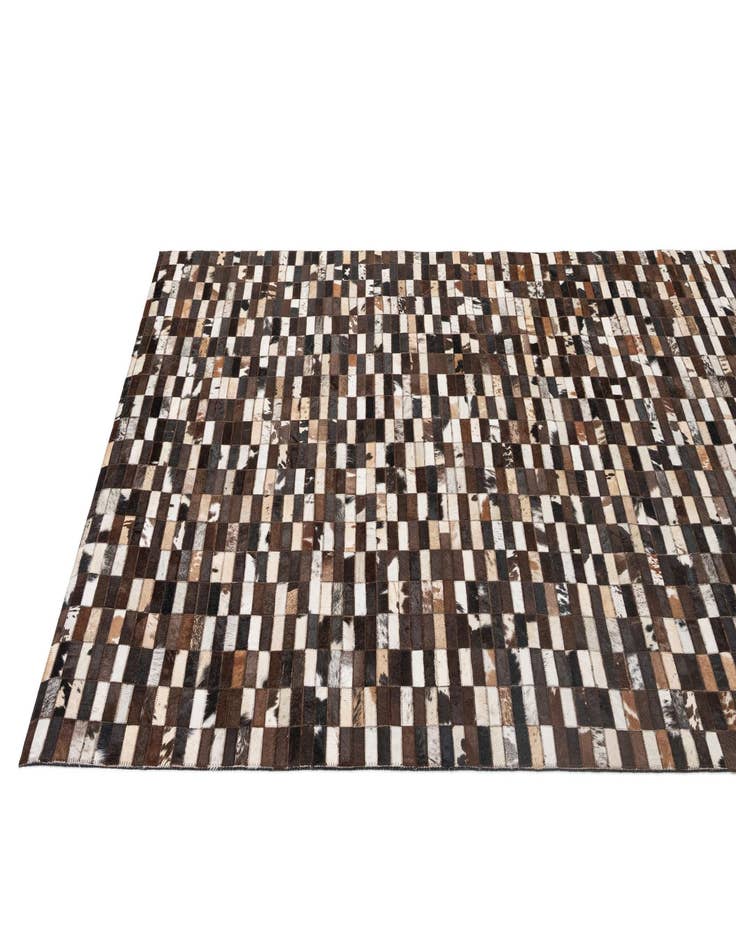 Detail image of  5' x 8' Cowhide - Patchwork Rug