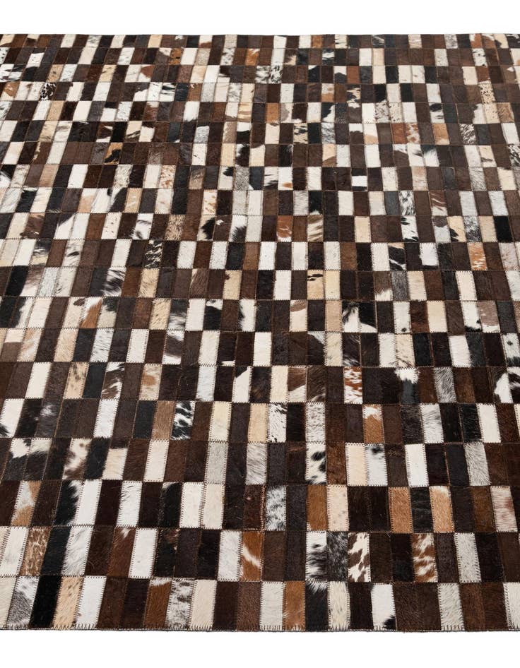 Detail image of  5' x 8' Cowhide - Patchwork Rug
