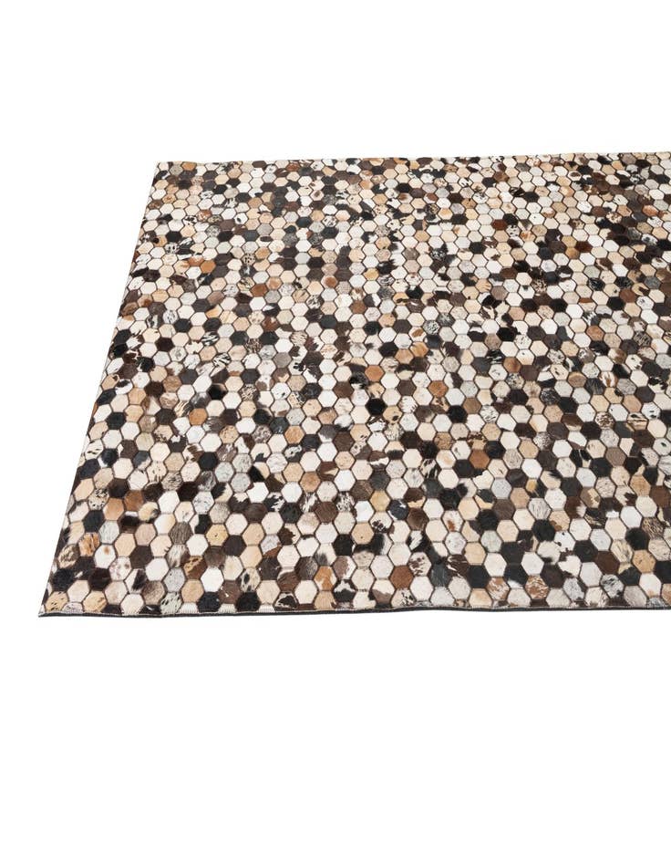 Detail image of  5' x 7' 11 Cowhide - Patchwork Rug