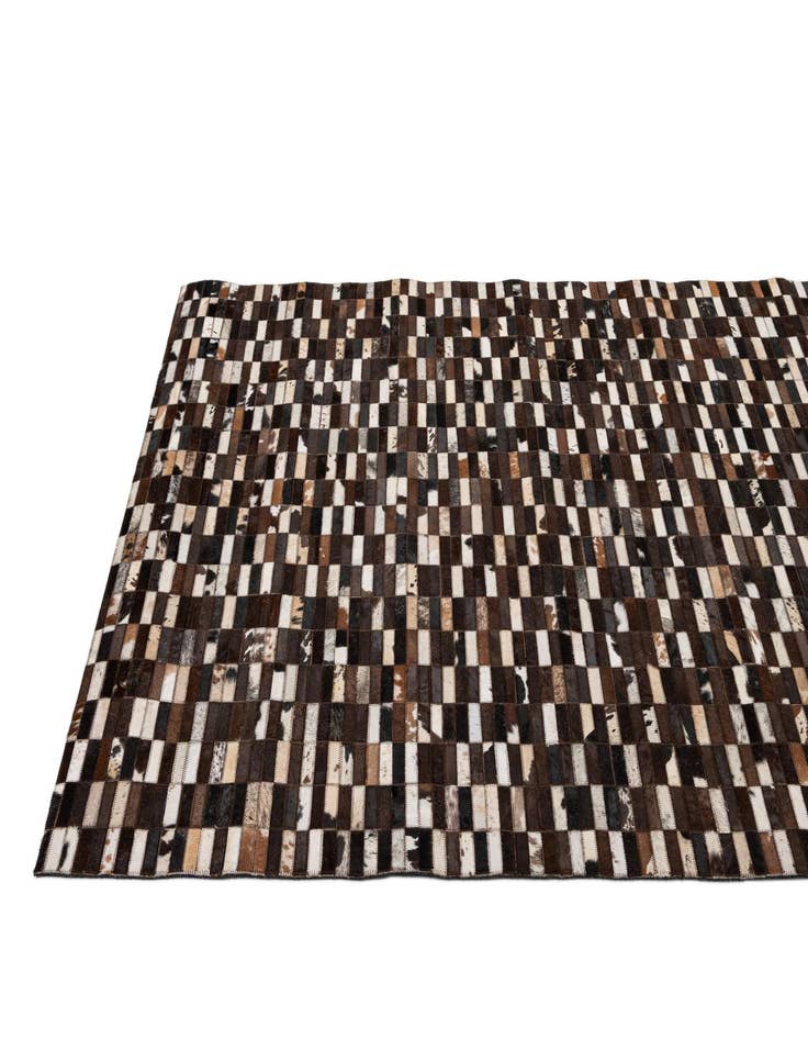 Detail image of  5' x 8' Cowhide - Patchwork Rug