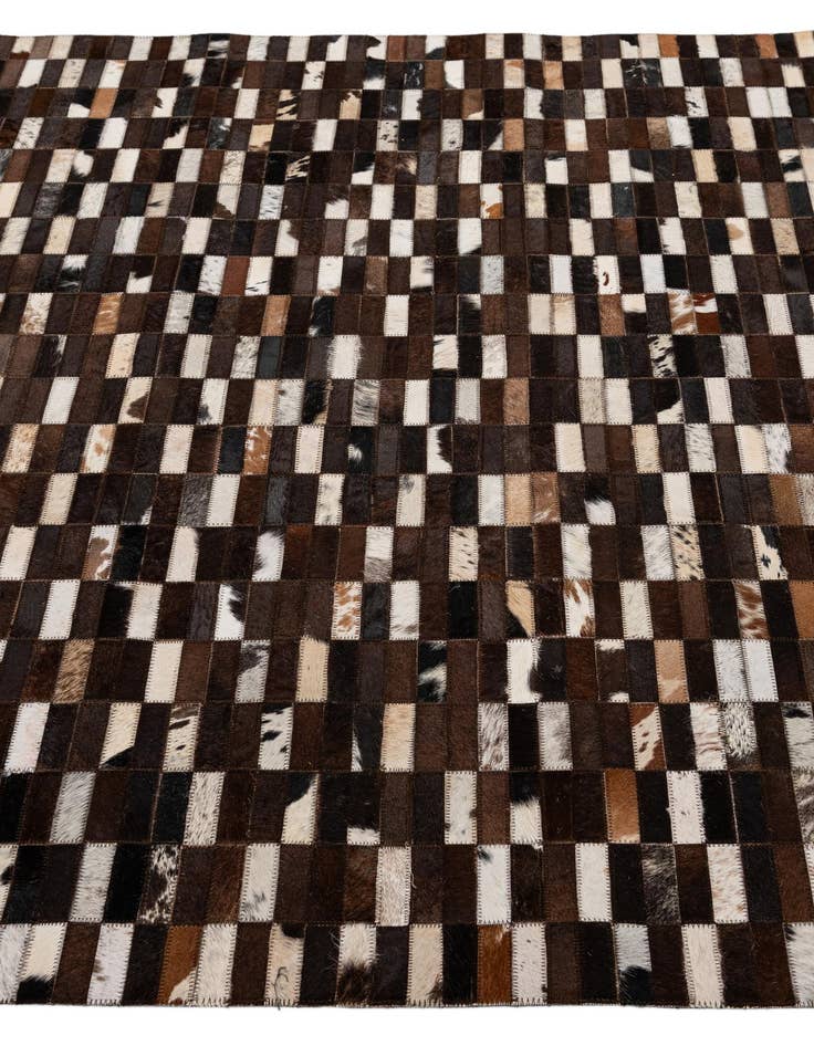 Detail image of  5' x 8' Cowhide - Patchwork Rug