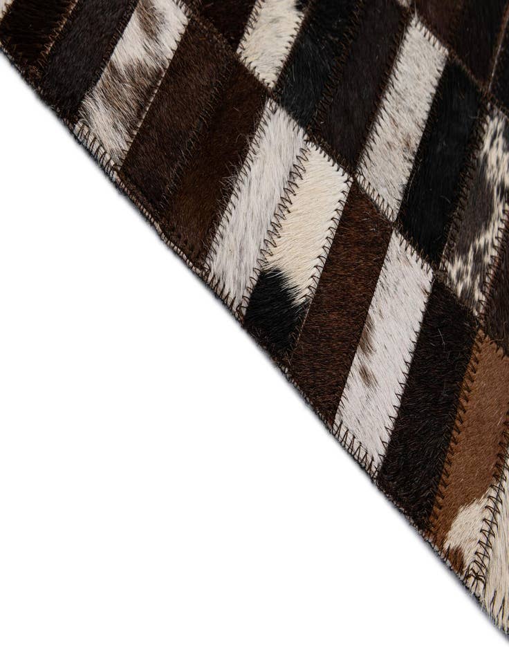 Detail image of  5' x 8' Cowhide - Patchwork Rug