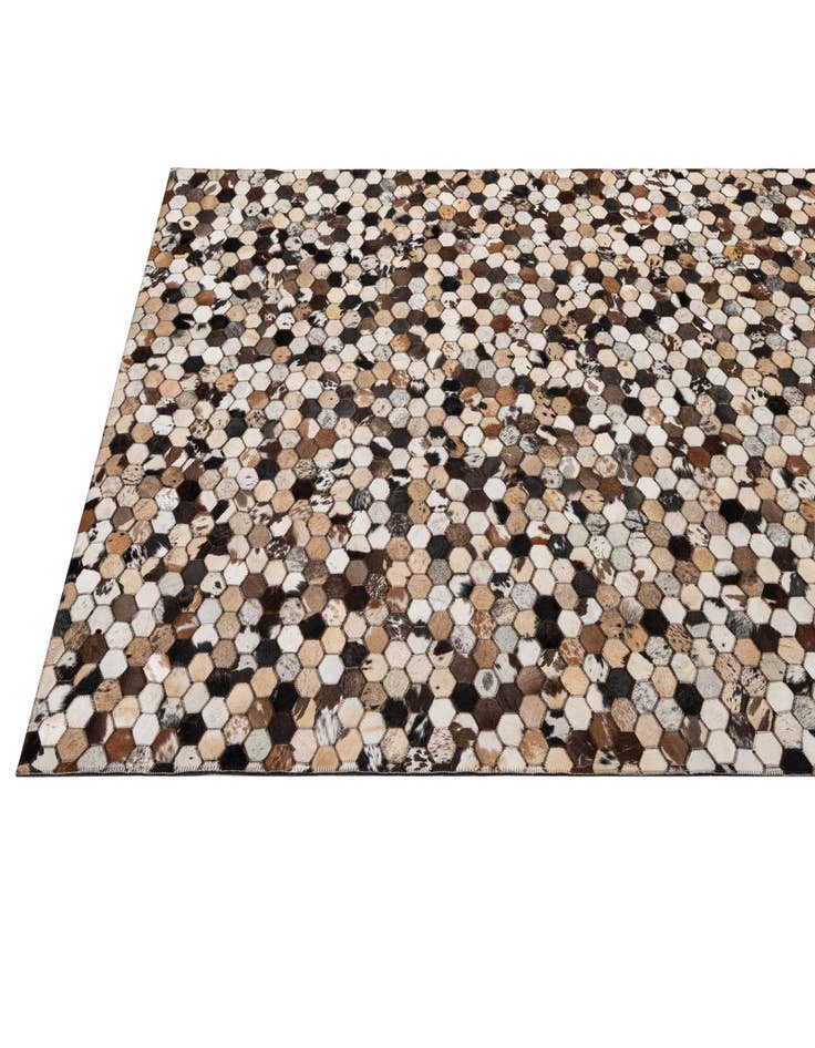 Detail image of  5' x 7' 10 Cowhide - Patchwork Rug