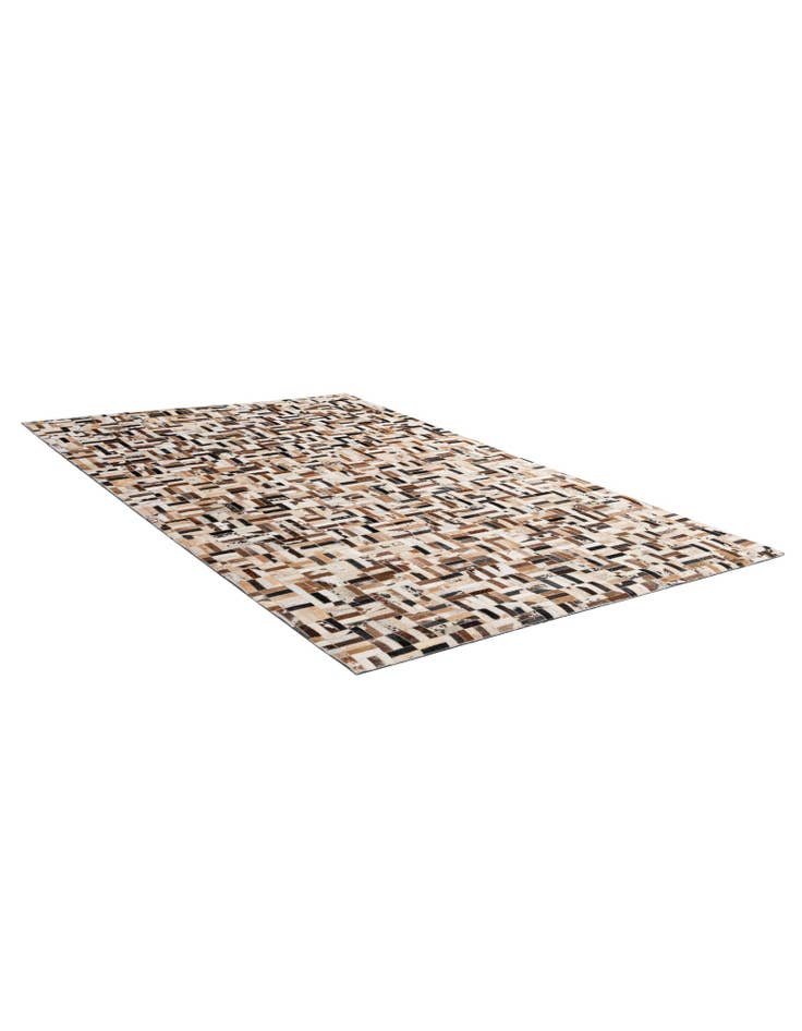 Detail image of  5' 1 x 8' Cowhide - Patchwork Rug