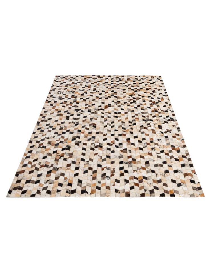 Detail image of  5' x 7' 11 Cowhide - Patchwork Rug