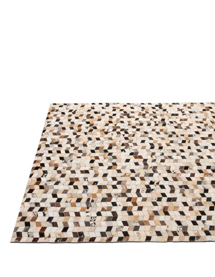 Detail image of  5' x 7' 11 Cowhide - Patchwork Rug