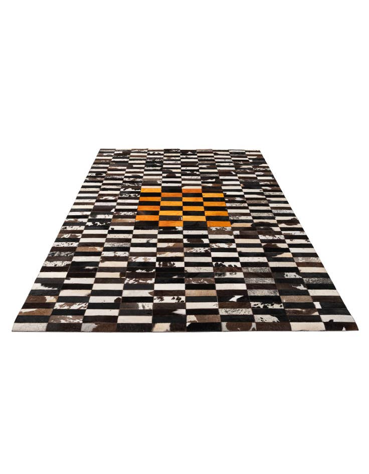 Detail image of  5' x 8' 1 Cowhide - Patchwork Rug