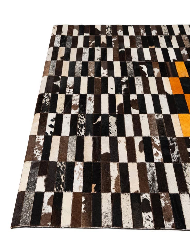Detail image of  5' x 8' 1 Cowhide - Patchwork Rug
