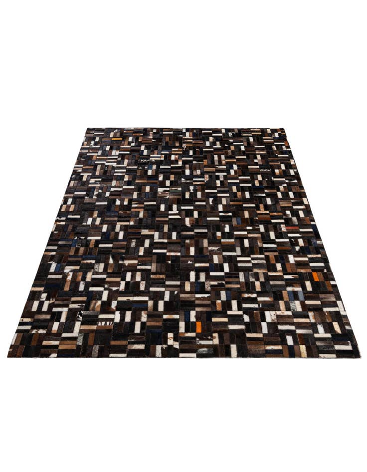 Detail image of  5' 1 x 8' Cowhide - Patchwork Rug