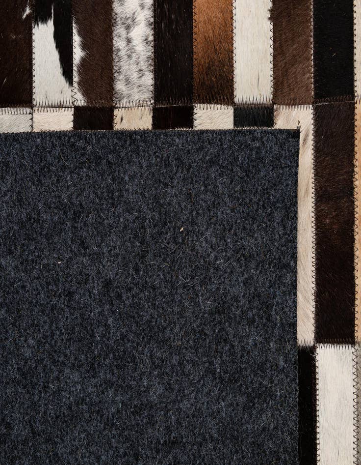 Detail image of  4' 11 x 7' 11 Cowhide - Patchwork Rug