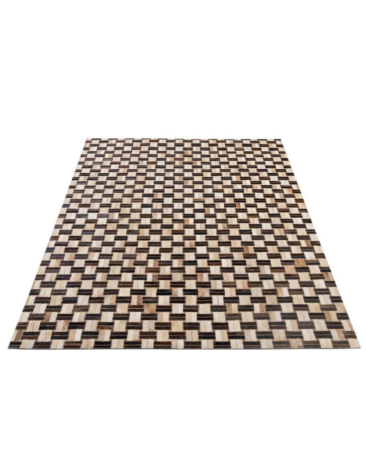 Detail image of  5' x 7' 9 Cowhide - Patchwork Rug