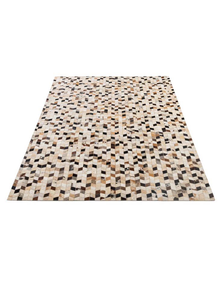 Detail image of  5' x 7' 11 Cowhide - Patchwork Rug