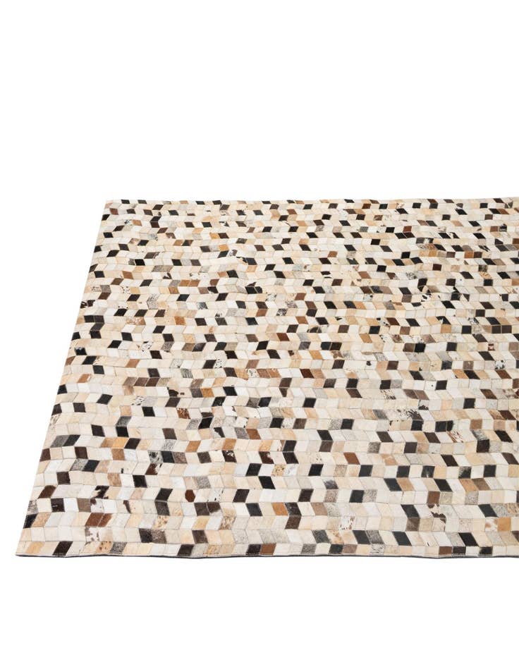 Detail image of  5' x 7' 11 Cowhide - Patchwork Rug