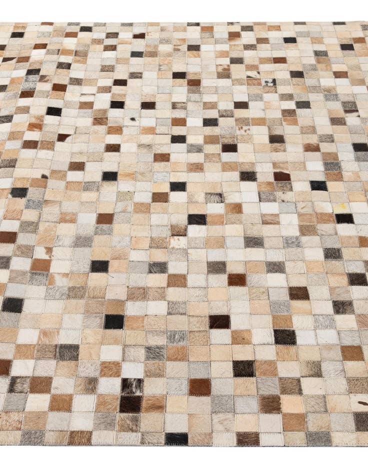 Detail image of  5' x 7' 11 Cowhide - Patchwork Rug