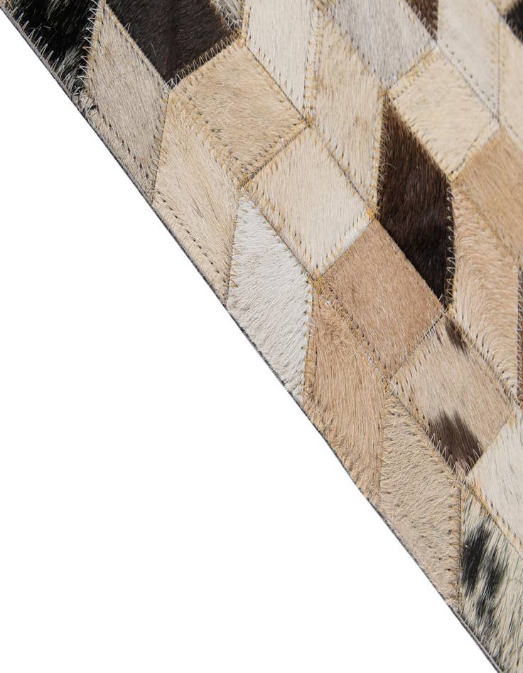 Detail image of  5' 1 x 7' 10 Cowhide - Patchwork Rug