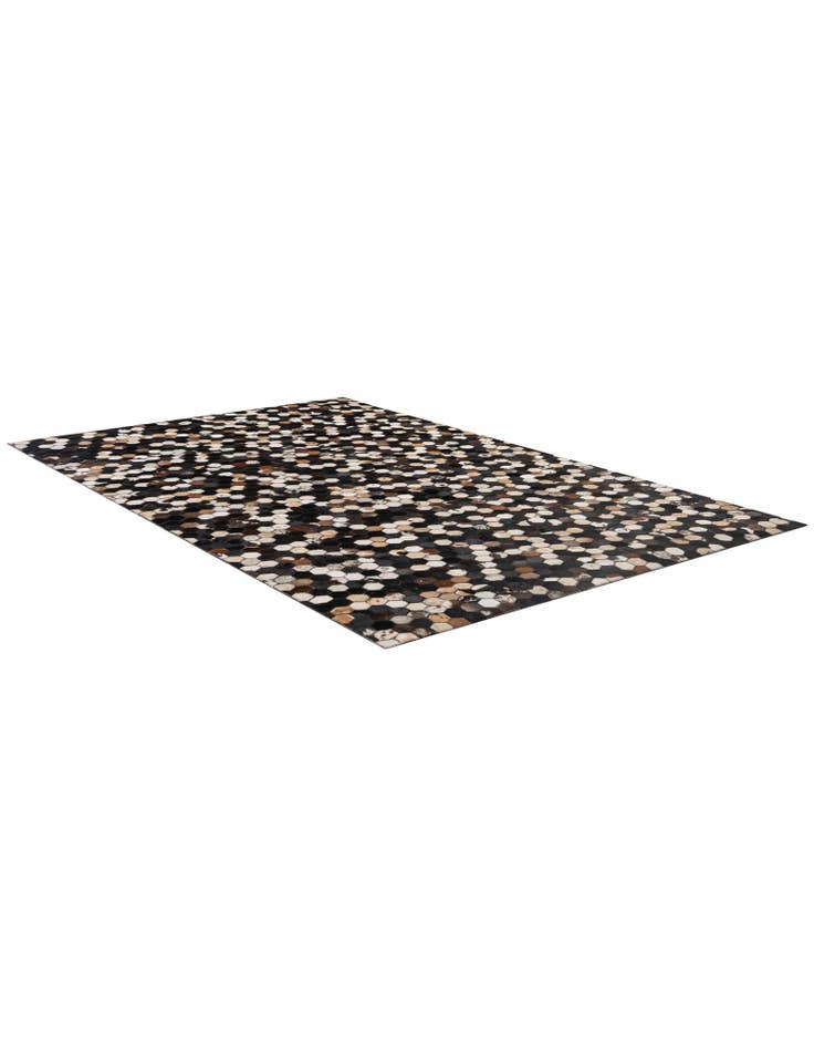 Detail image of  5' 1 x 7' 11 Cowhide - Patchwork Rug