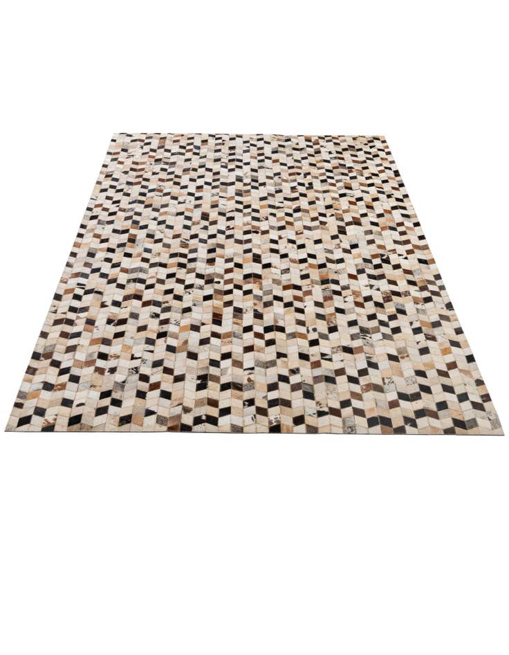 Detail image of  5' x 7' 11 Cowhide - Patchwork Rug