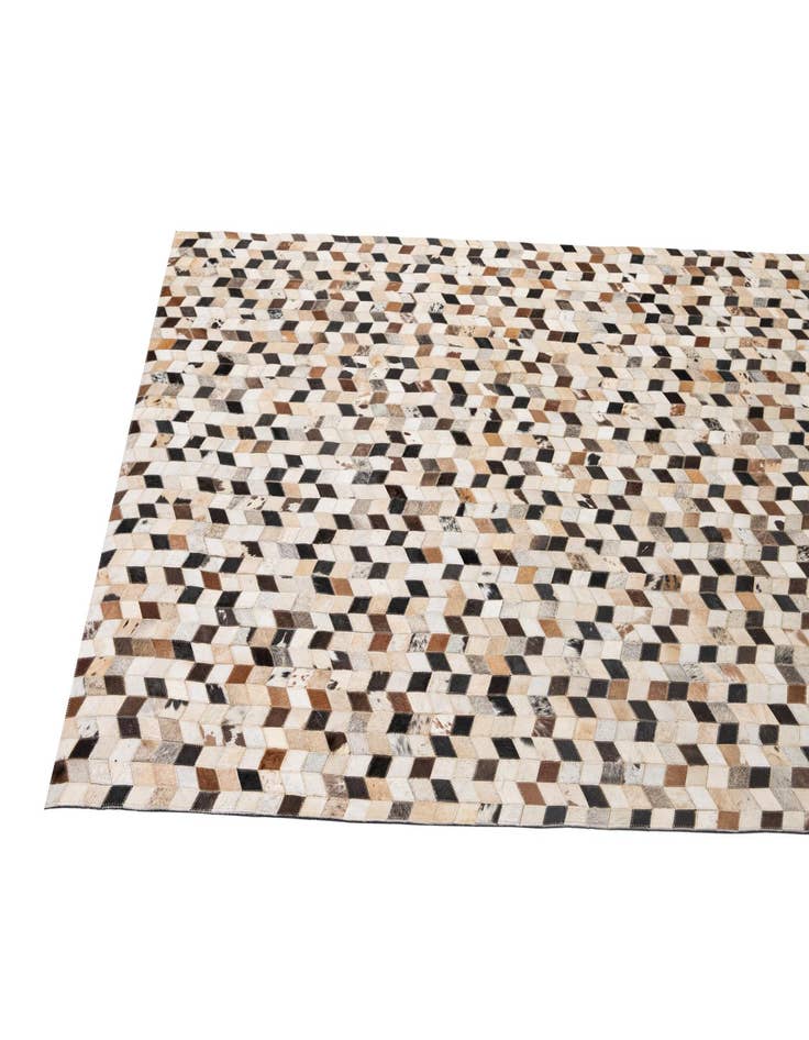 Detail image of  5' x 7' 11 Cowhide - Patchwork Rug