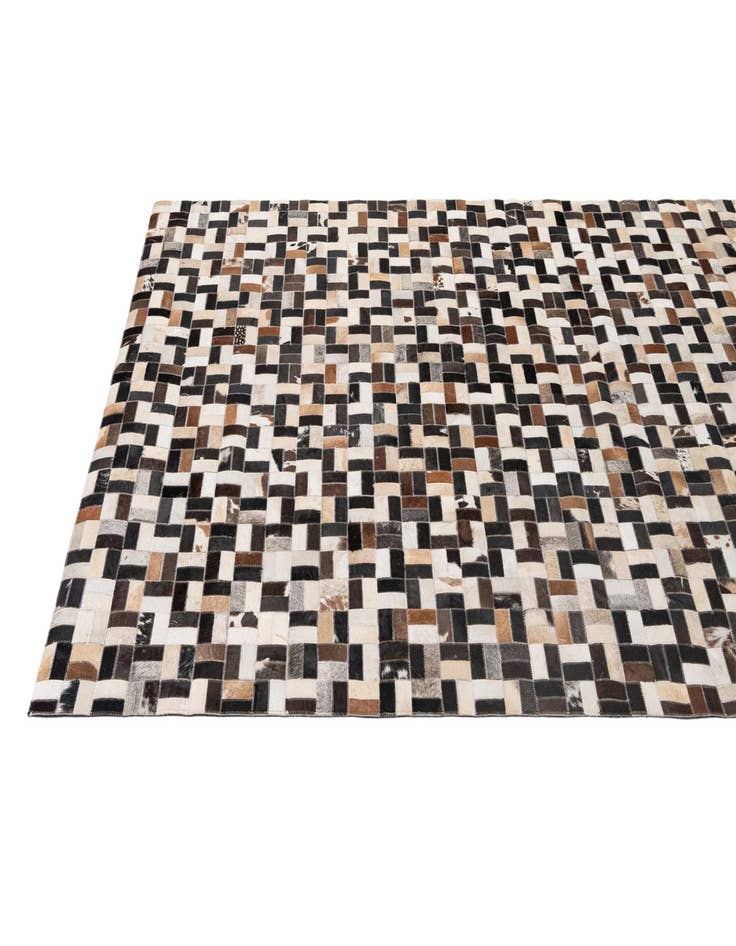 Detail image of  5' x 8' Cowhide - Patchwork Rug
