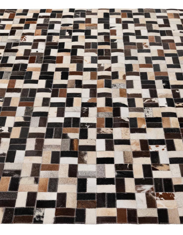 Detail image of  5' x 8' Cowhide - Patchwork Rug