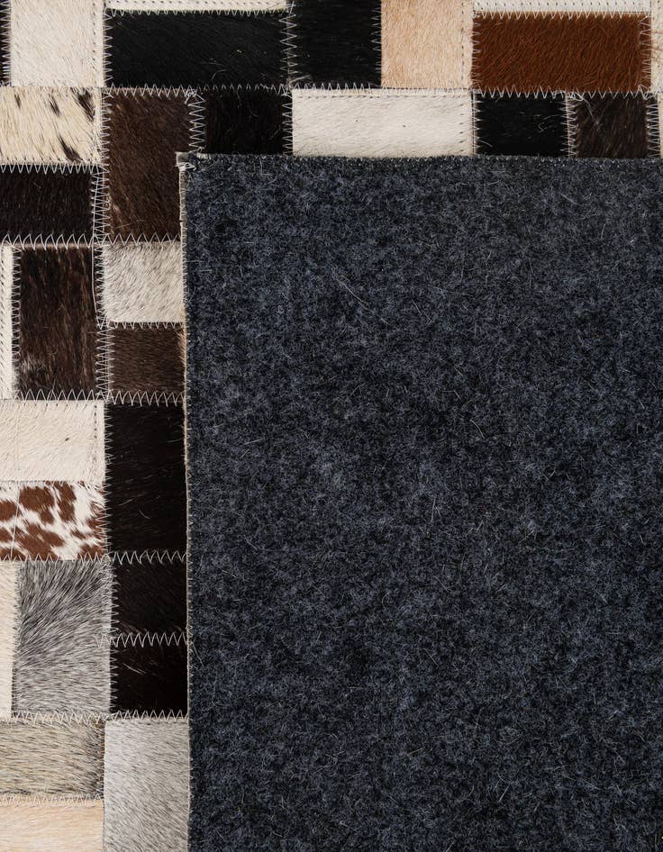 Detail image of  5' x 8' Cowhide - Patchwork Rug
