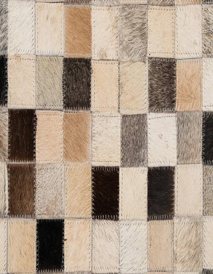 Detail image of  5' x 8' 2 Cowhide - Patchwork Rug