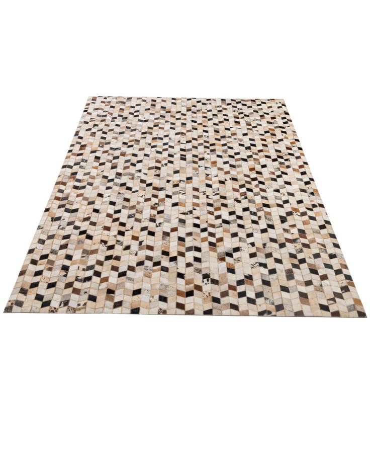 Detail image of  5' x 7' 11 Cowhide - Patchwork Rug