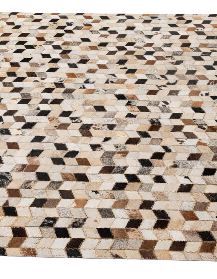 Detail image of  5' x 7' 11 Cowhide - Patchwork Rug