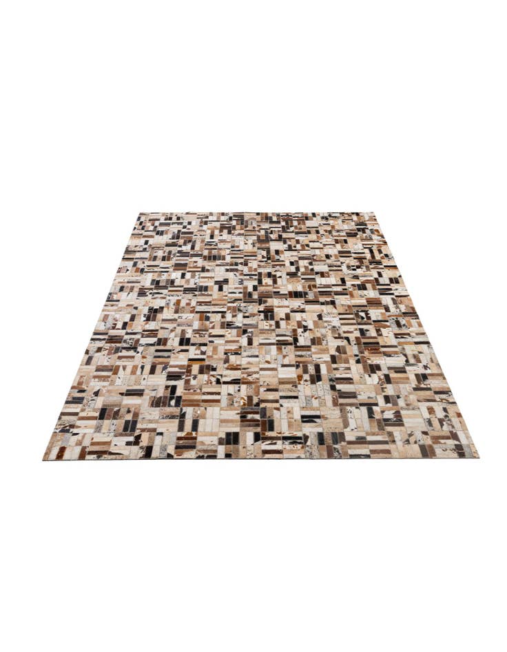 Detail image of  5' x 8' Cowhide - Patchwork Rug
