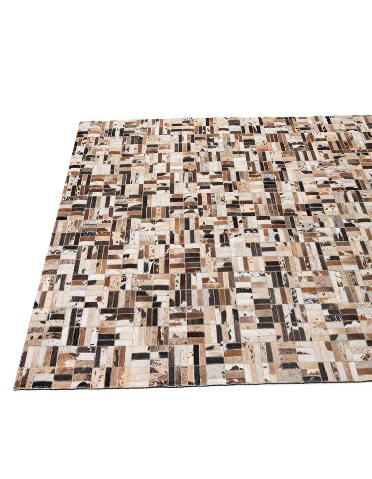 Detail image of  5' x 8' Cowhide - Patchwork Rug