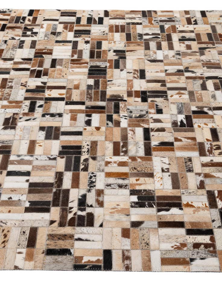 Detail image of  5' x 8' Cowhide - Patchwork Rug