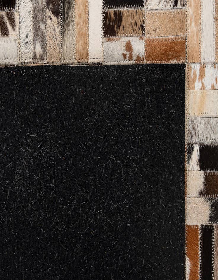 Detail image of  5' x 8' Cowhide - Patchwork Rug