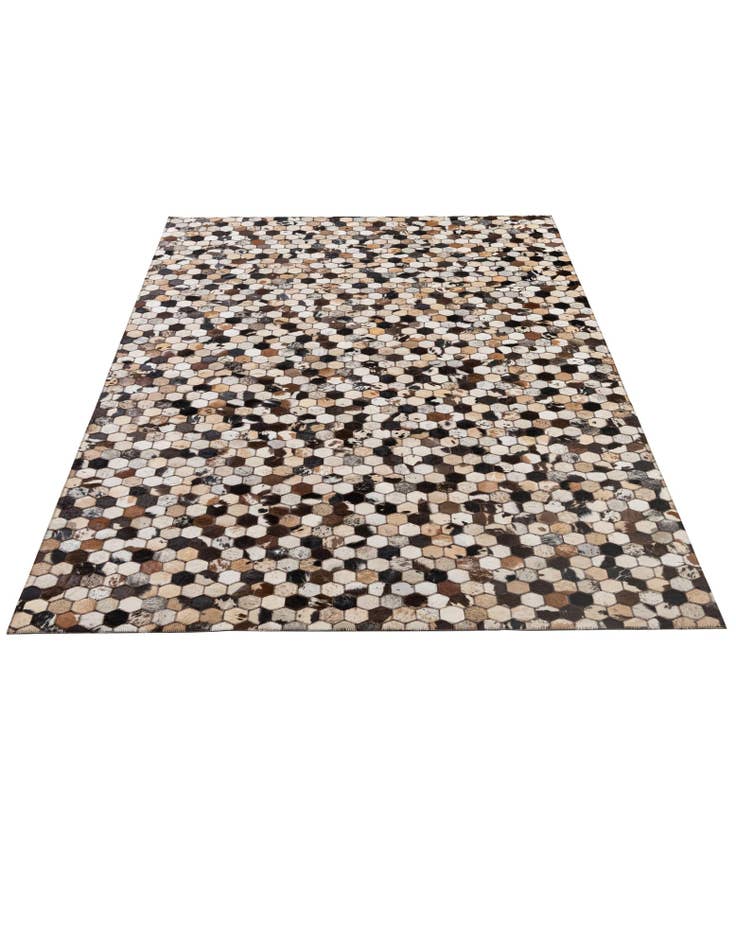 Detail image of  5' x 7' 10 Cowhide - Patchwork Rug