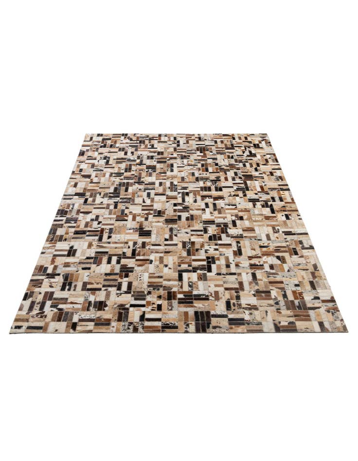 Detail image of  5' x 7' 11 Cowhide - Patchwork Rug