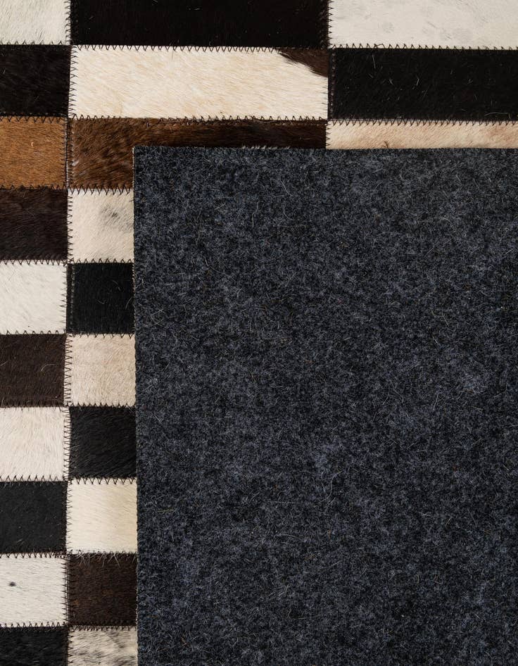 Detail image of  5' x 8' 1 Cowhide - Patchwork Rug