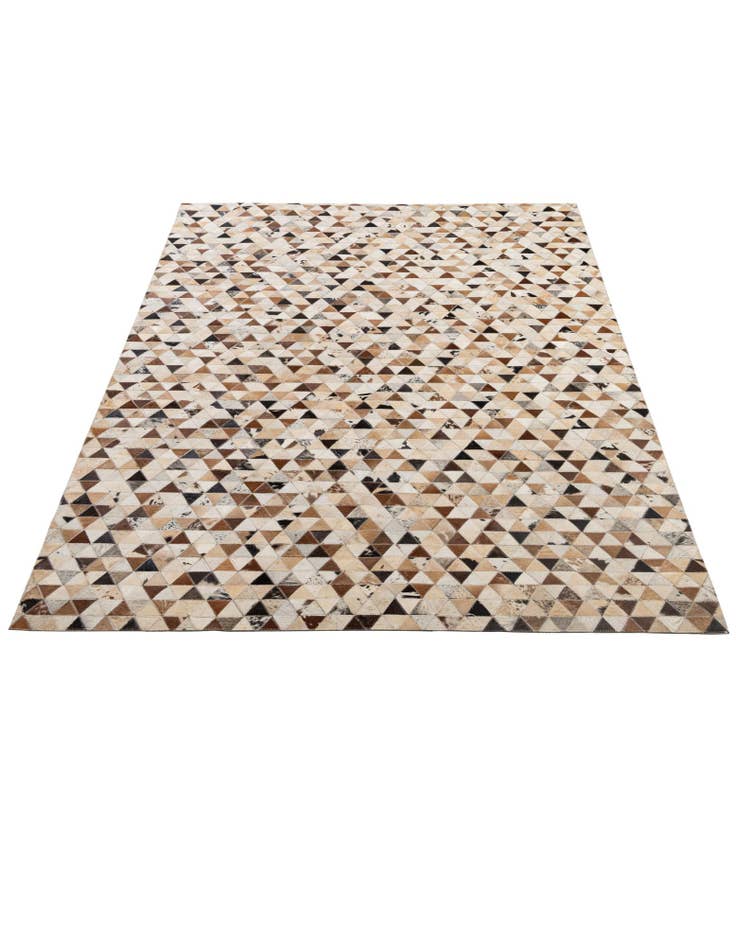 Detail image of  5' 1 x 7' 11 Cowhide - Patchwork Rug