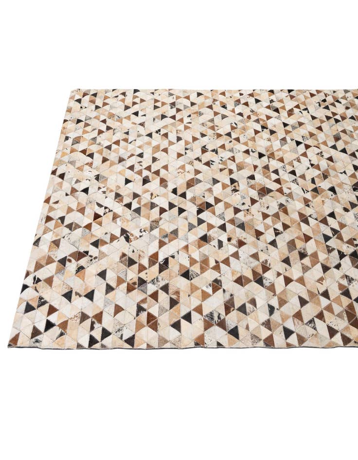 Detail image of  5' 1 x 7' 11 Cowhide - Patchwork Rug