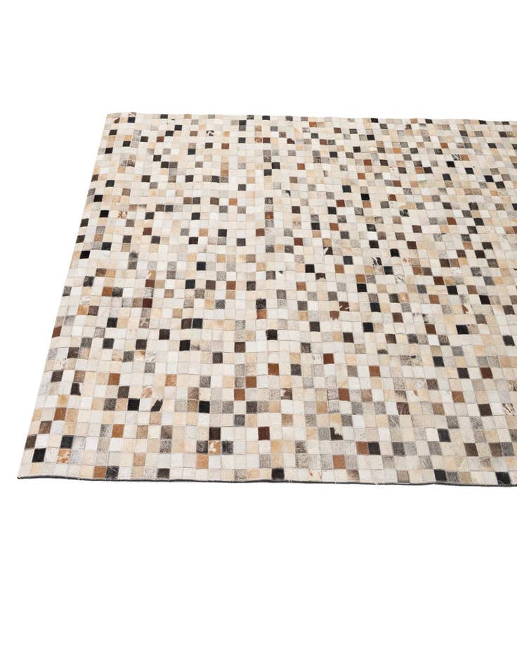 Detail image of  5' 1 x 7' 11 Cowhide - Patchwork Rug