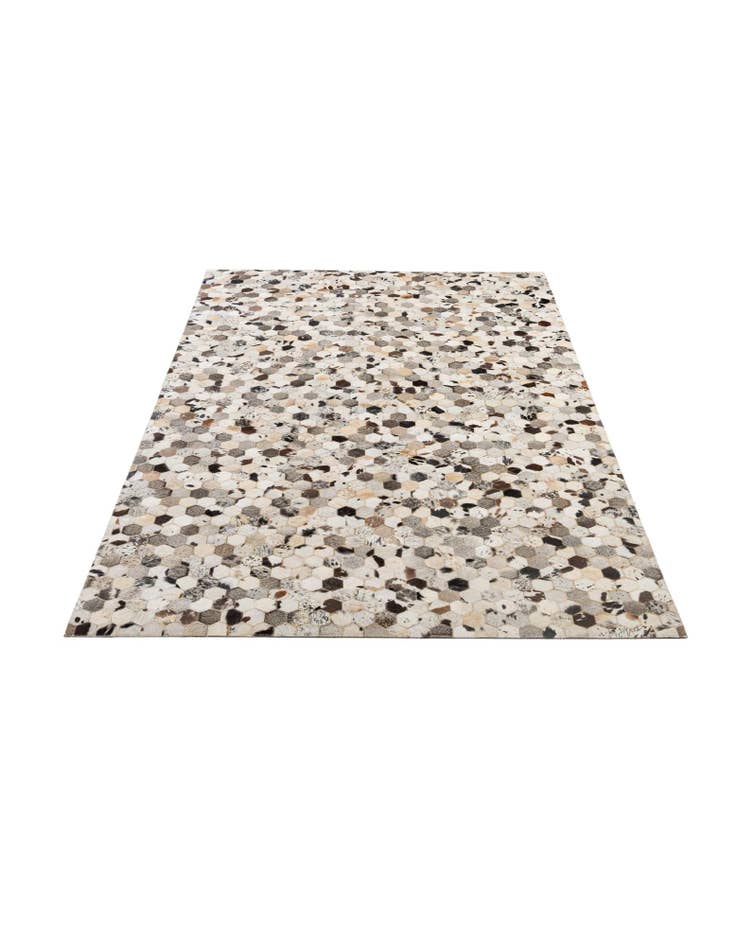 Detail image of  5' x 7' 11 Cowhide - Patchwork Rug