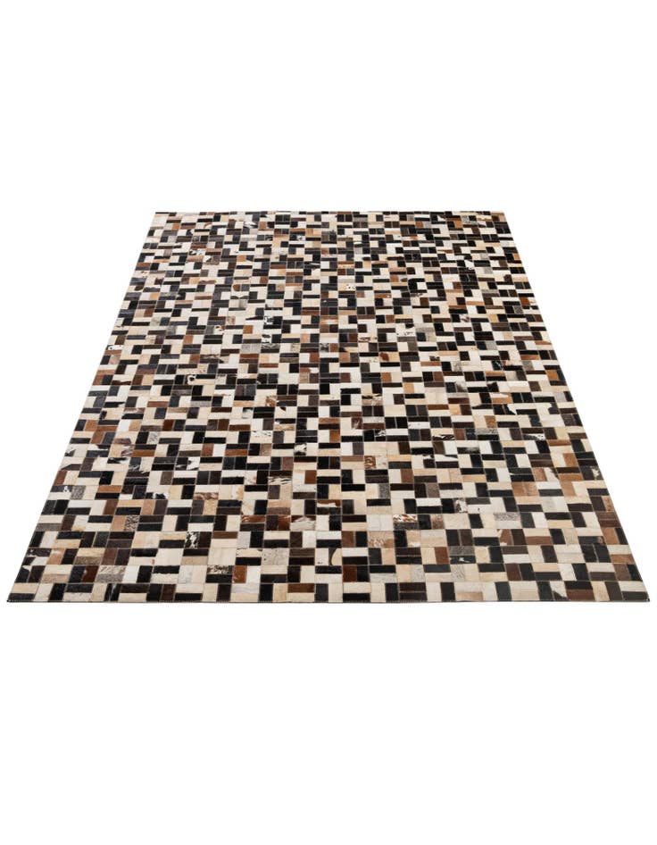 Detail image of  5' x 7' 11 Cowhide - Patchwork Rug