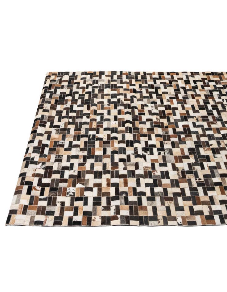 Detail image of  5' x 7' 11 Cowhide - Patchwork Rug