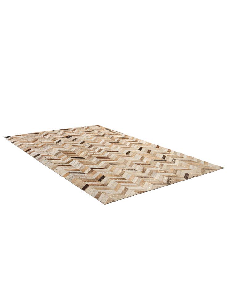 Detail image of  5' 1 x 8' Cowhide - Patchwork Rug