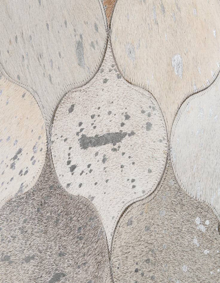 Detail image of  5' x 8' 3 Cowhide - Patchwork Rug