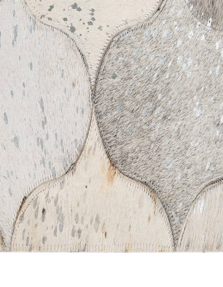 Detail image of  5' x 8' 3 Cowhide - Patchwork Rug