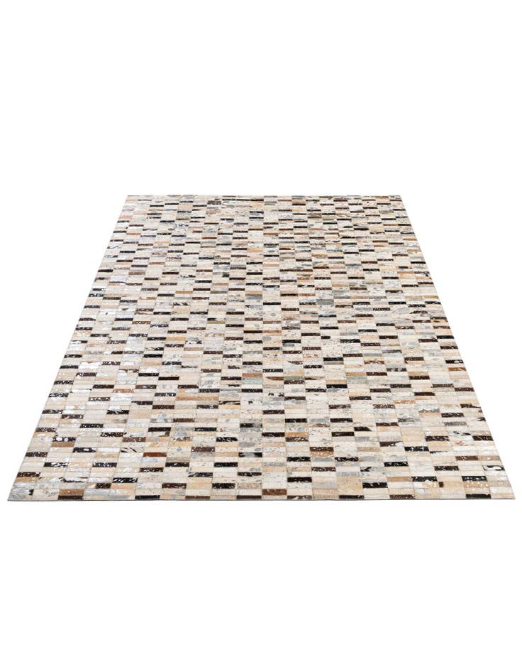 Detail image of  5' x 7' 11 Cowhide - Patchwork Rug