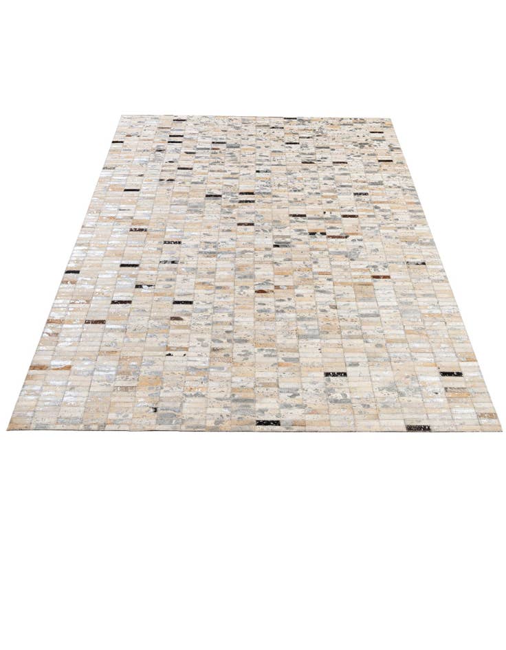 Detail image of  4' 11 x 7' 11 Cowhide - Patchwork Rug