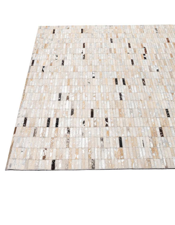 Detail image of  4' 11 x 7' 11 Cowhide - Patchwork Rug