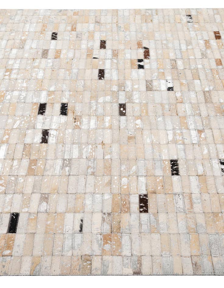 Detail image of  4' 11 x 7' 11 Cowhide - Patchwork Rug
