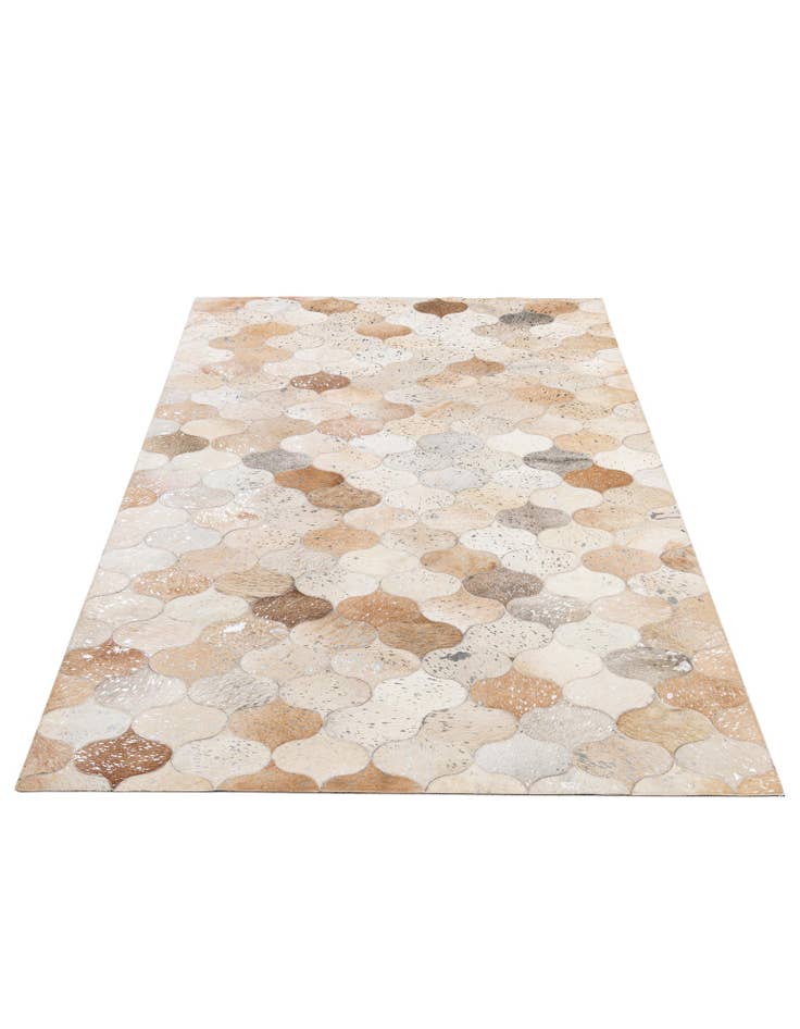 Detail image of  5' 1 x 8' 4 Cowhide - Patchwork Rug